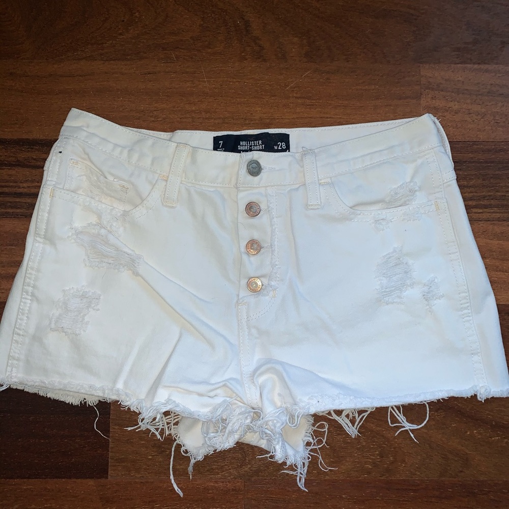 Hollister short short High rise jean shorts